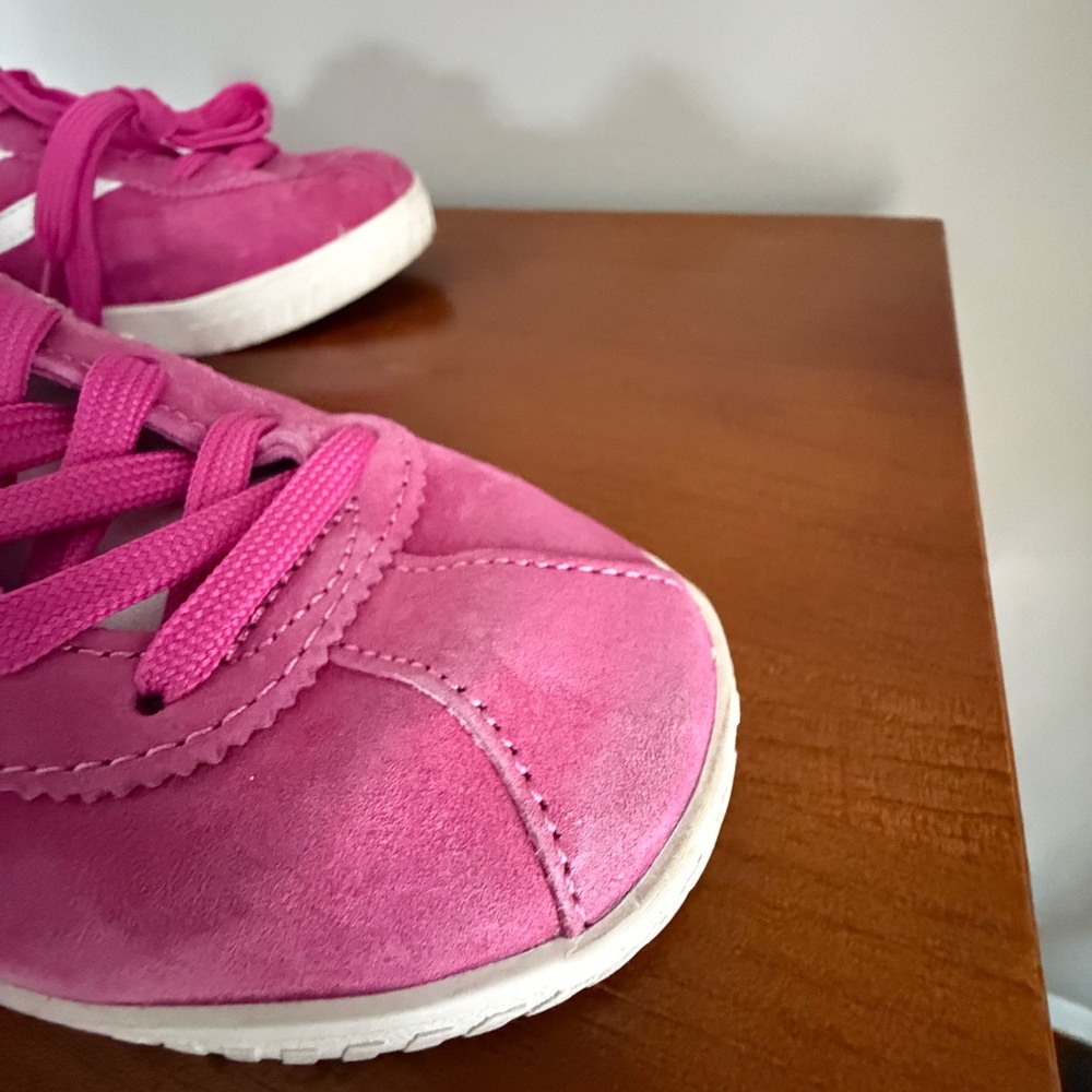 Tretorn Camden 3 Pink White Suede Sneakers Women's Size 7 - Picture 11 of 15